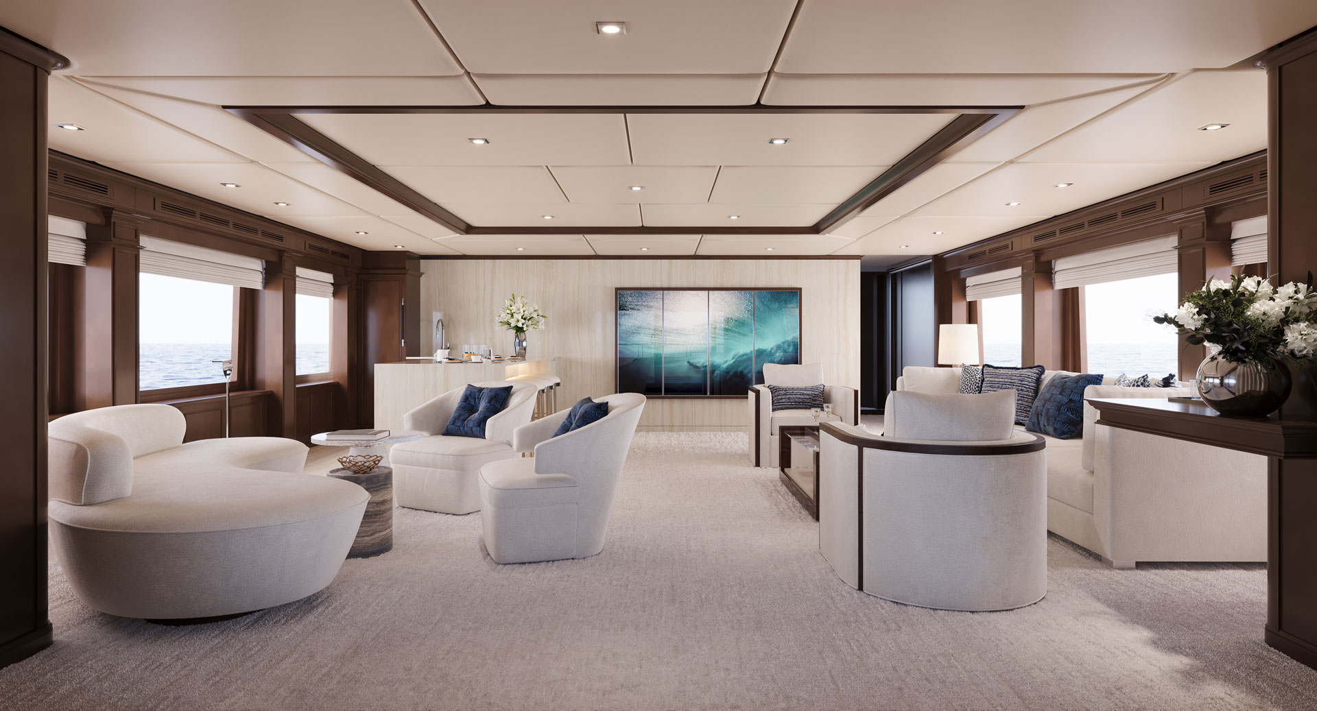 Mirabella Yacht dining area - Elegant entertainment space